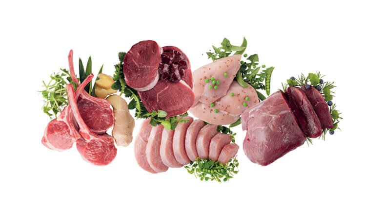 اين توجد البروتينات في اللحوم